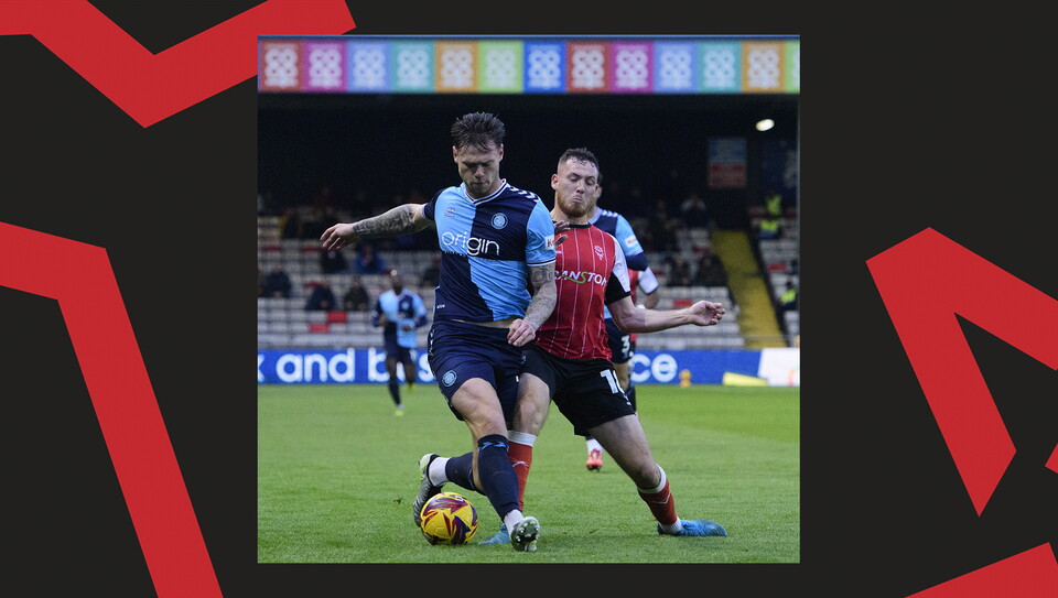 A match action image from City's home game against Wycombe