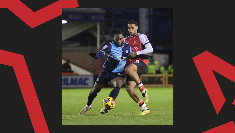 A match action image from City's home game against Wycombe
