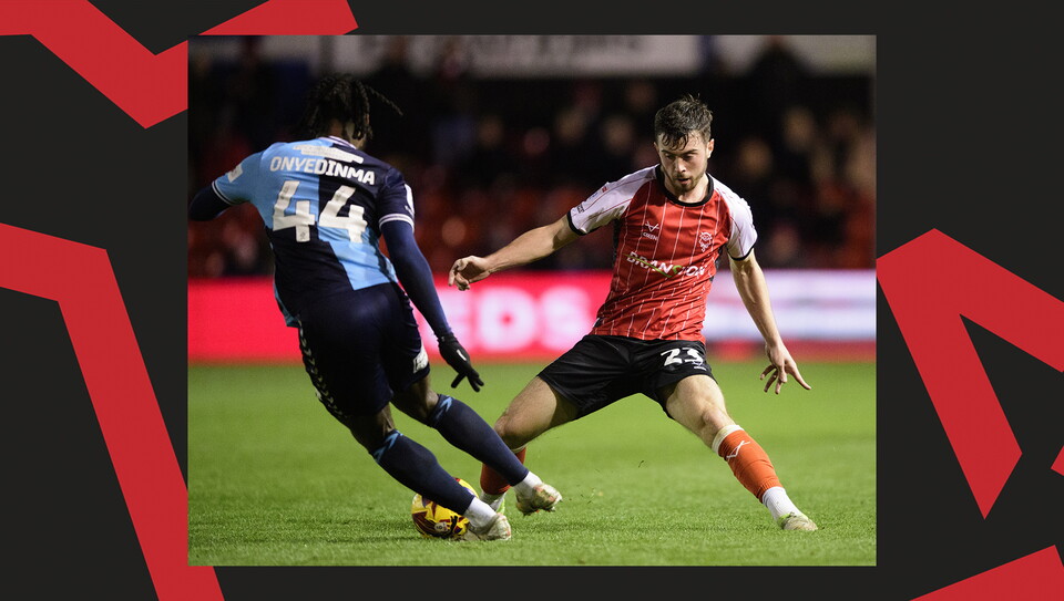 A match action image from City's home game against Wycombe