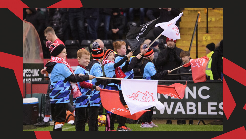 A matchday experience image from City's home game against Wycombe Wanderers.