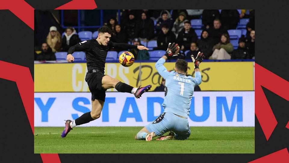 A match action photo from City's away game at Bolton Wanderers.