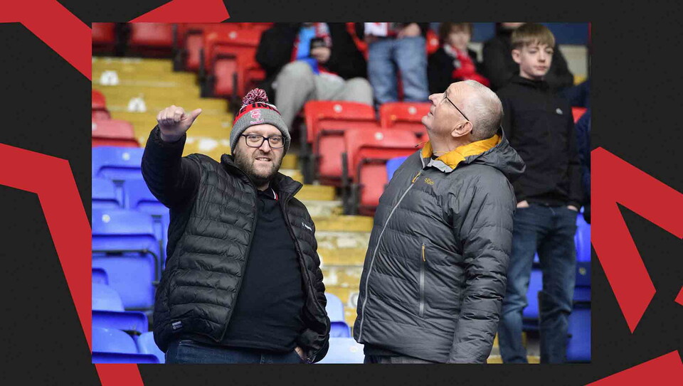 A fan photo from City's away game at Bolton Wanderers.