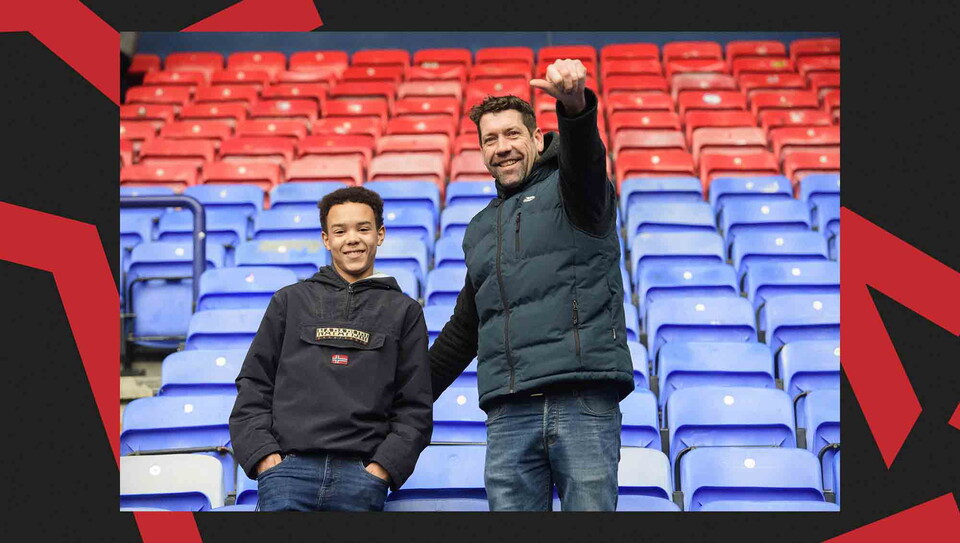 A fan photo from City's away game at Bolton Wanderers.
