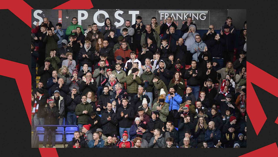 A fan photo from City's away game at Bolton Wanderers.