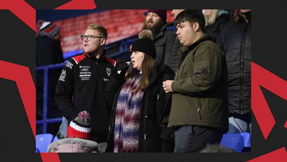 A fan photo from City's away game at Bolton Wanderers.