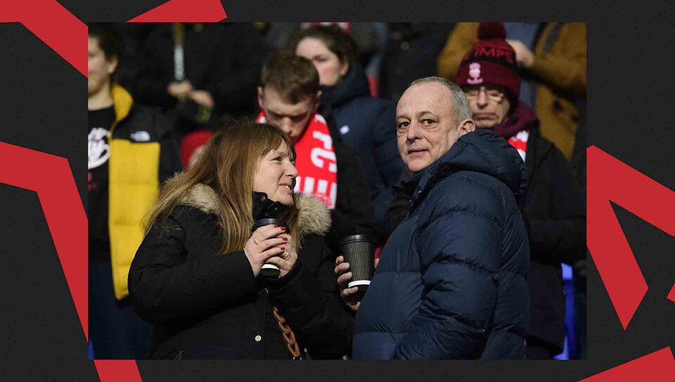 A fan photo from City's away game at Bolton Wanderers.