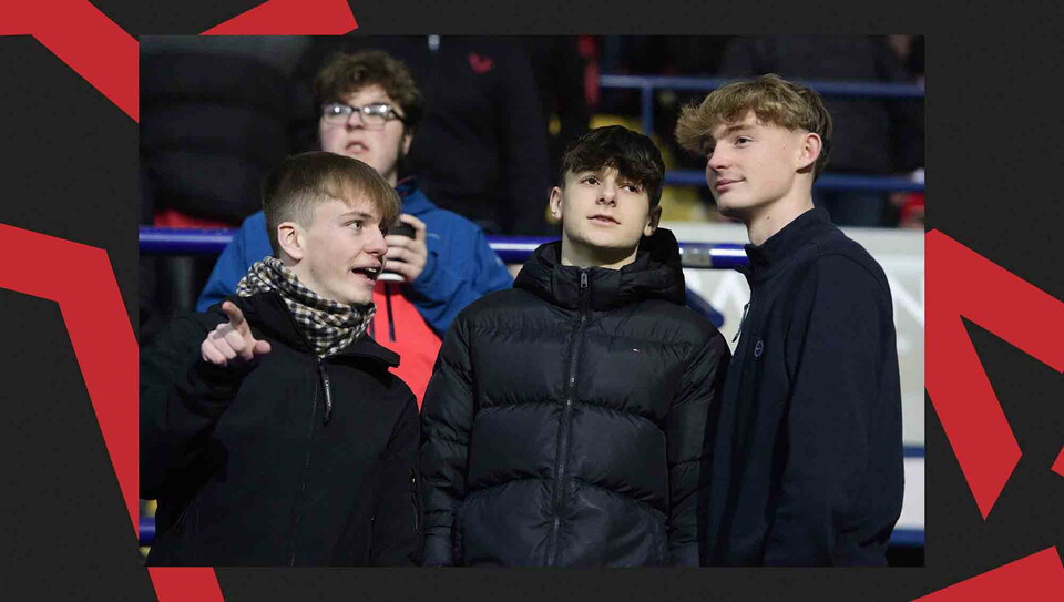 A fan photo from City's away game at Bolton Wanderers.