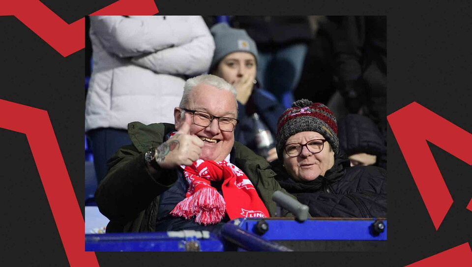 A fan photo from City's away game at Bolton Wanderers.