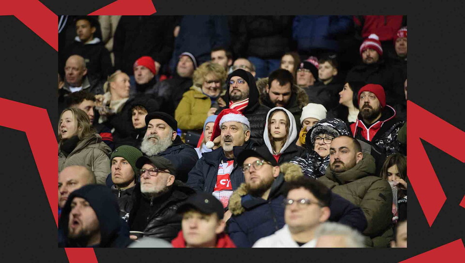 A fan photo from City's away game at Bolton Wanderers.