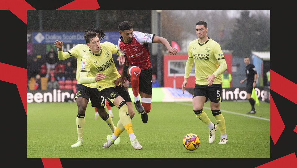 A match action image from City's 0-0 home draw against Charlton Athletic.