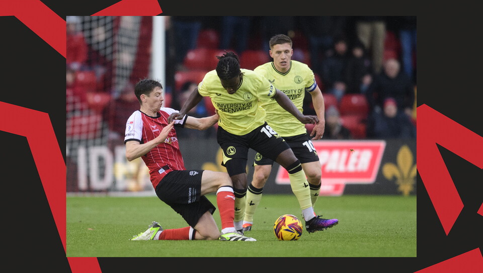 A match action image from City's 0-0 home draw against Charlton Athletic.