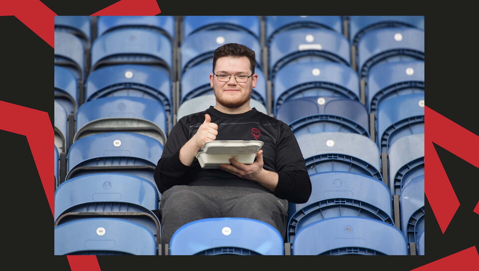Lincoln City supporters at Huddersfield
