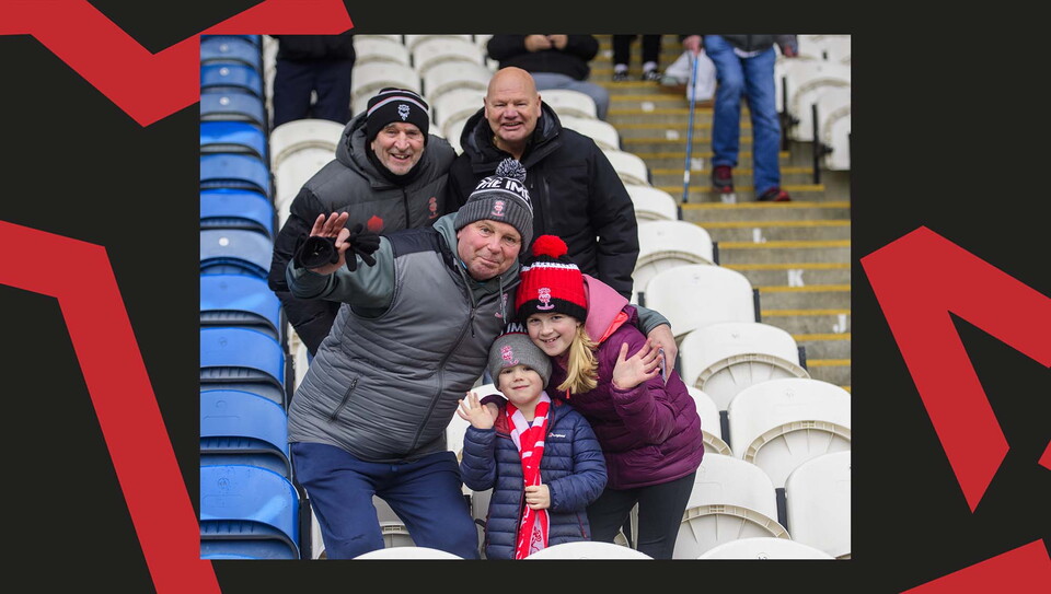Lincoln City supporters at Huddersfield