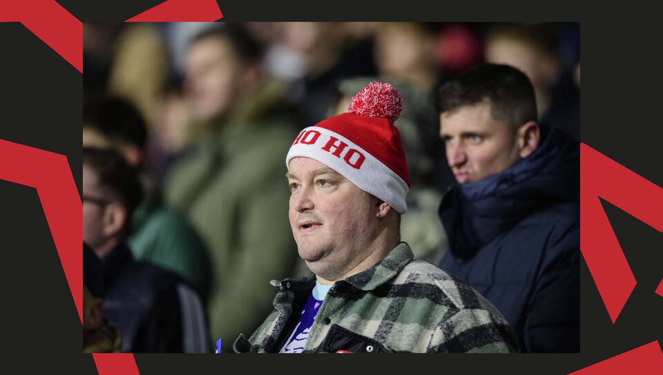Lincoln City supporters at Huddersfield