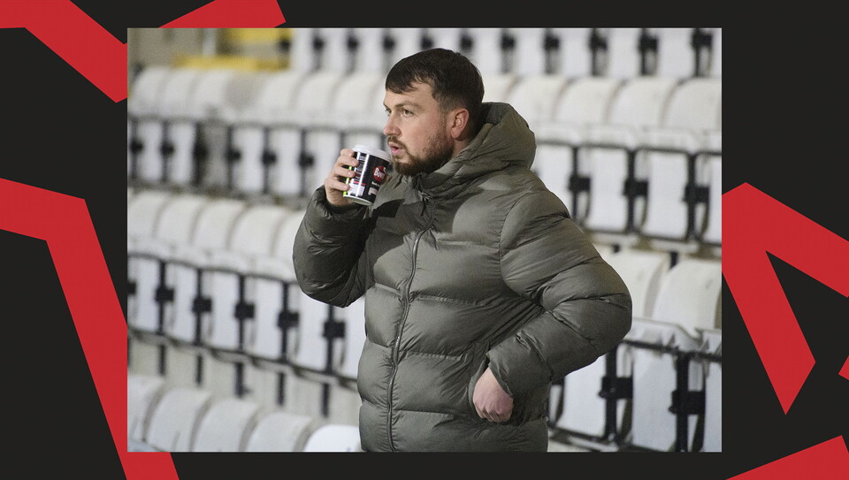 A fan photo from the Imps' away Vertu Trophy game at Morecambe.