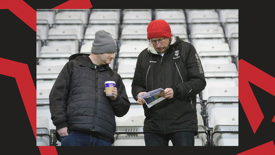 A fan photo from the Imps' away Vertu Trophy game at Morecambe.