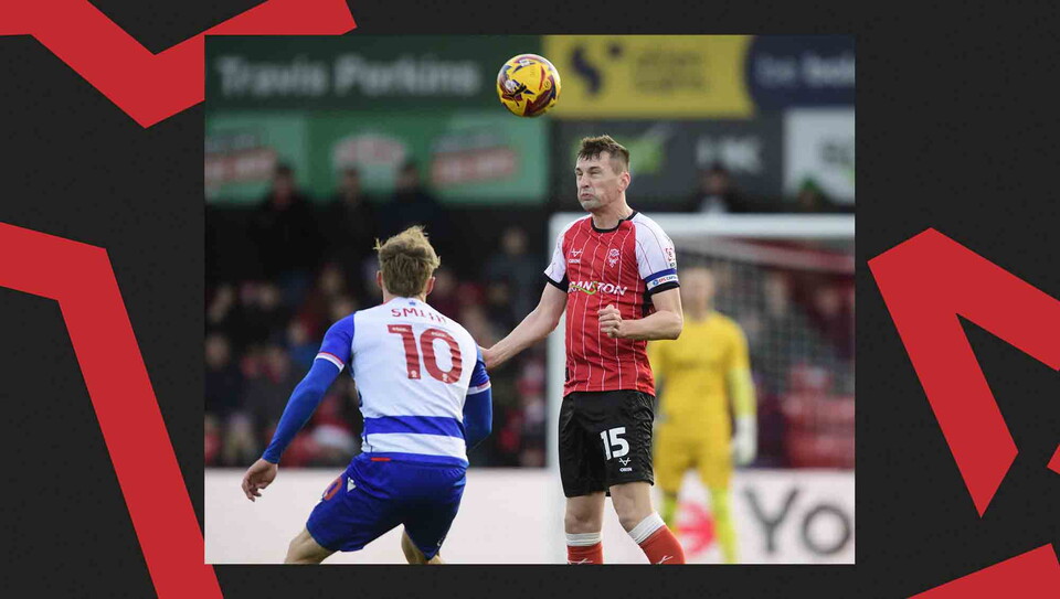 Match action from Lincoln CIty's 2-0 win over Reading.