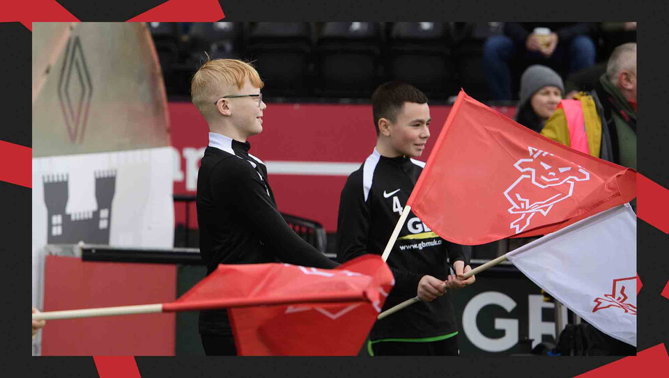 A matchday experience image from the Imps' win over Reading