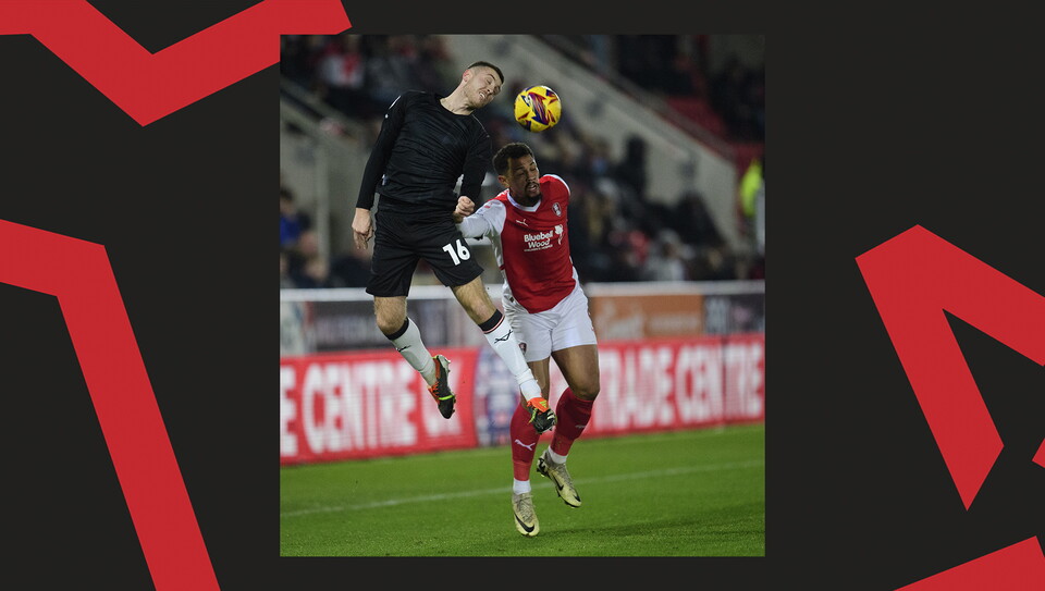 Action from Rotherham United v Lincoln City