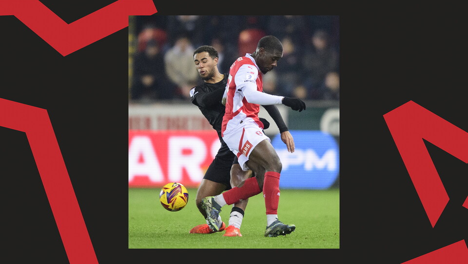 Action from Rotherham United v Lincoln City