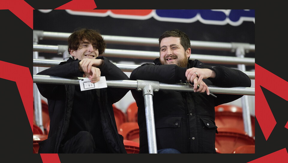 Lincoln City fans in the crowd