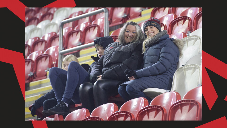 Lincoln City fans in the crowd