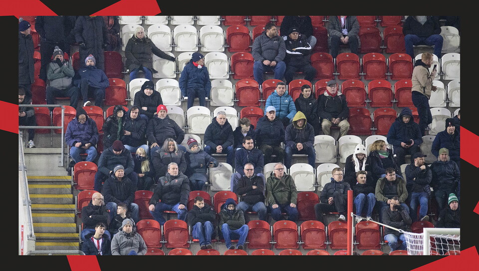 Lincoln City fans in the crowd