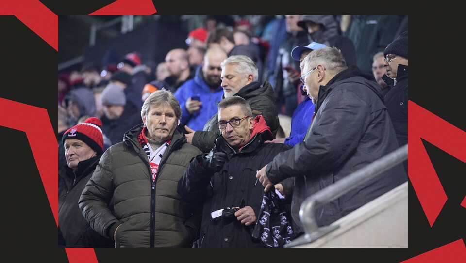 Lincoln City fans in the crowd