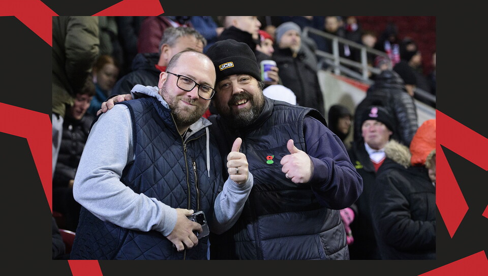 Lincoln City fans in the crowd
