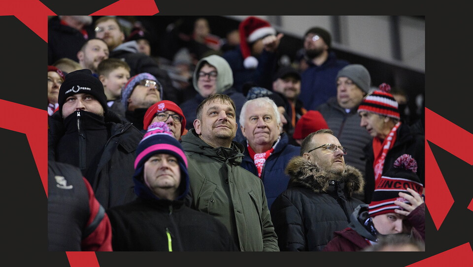 Lincoln City fans in the crowd