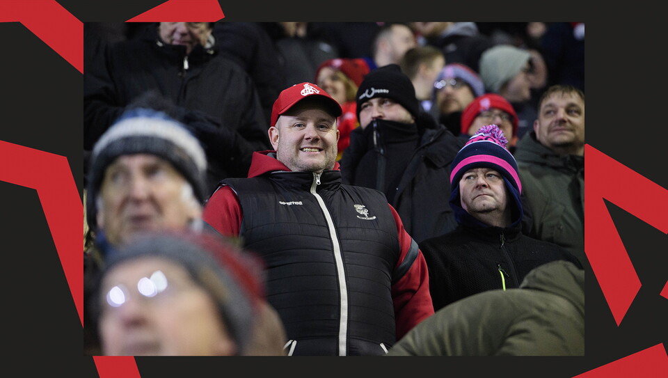 Lincoln City fans in the crowd
