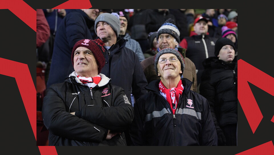 Lincoln City fans in the crowd