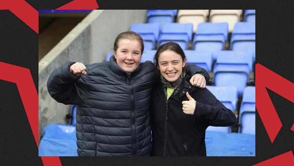 Lincoln City supporters back their team at Shrewsbury Town.