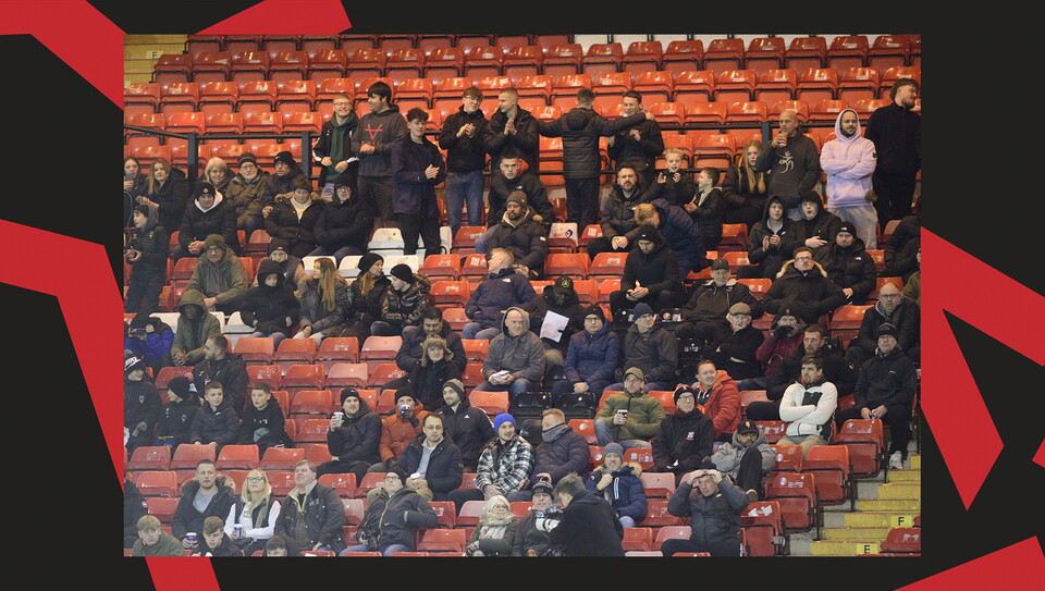 A match action image from Lincoln City U18s 4-2 win over their Wrexham equivalents.