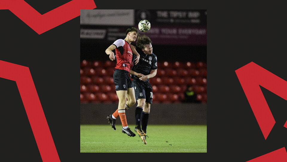 A match action image from Lincoln City U18s 4-2 win over their Wrexham equivalents.