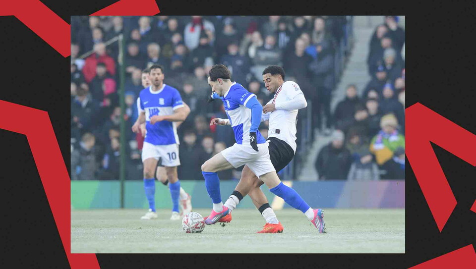A match action image from Birmingham City v Lincoln City