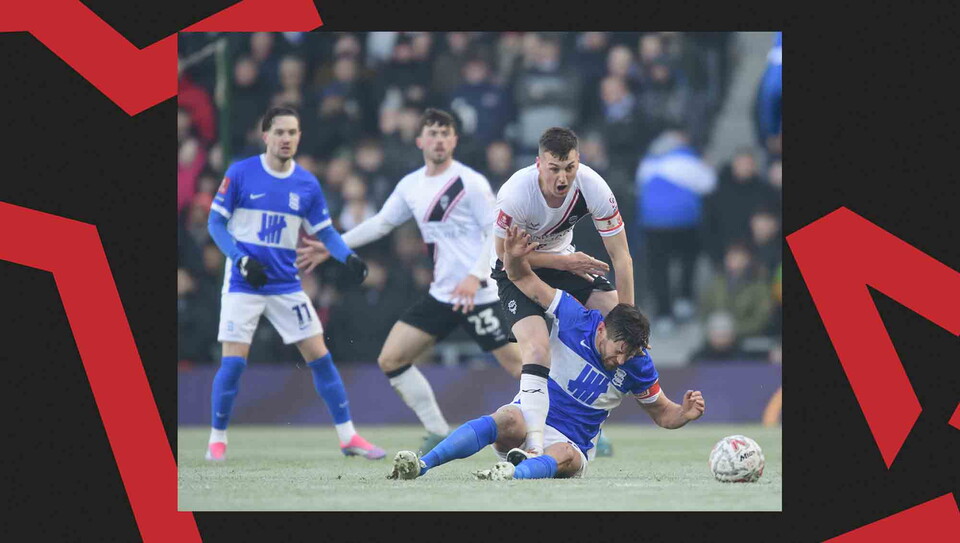 A match action image from Birmingham City v Lincoln City