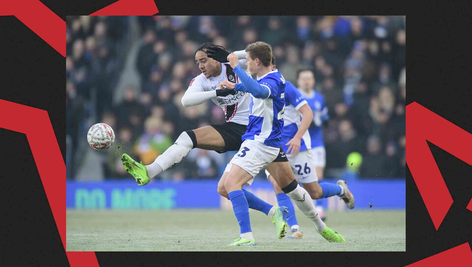 A match action image from Birmingham City v Lincoln City