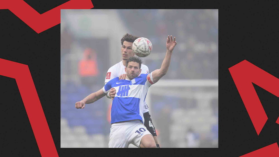 A match action image from Birmingham City v Lincoln City