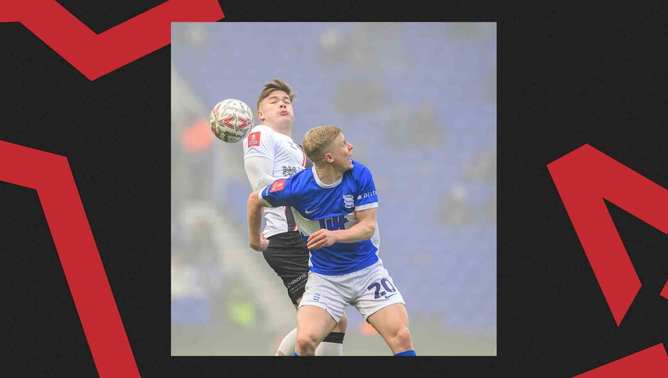 A match action image from Birmingham City v Lincoln City