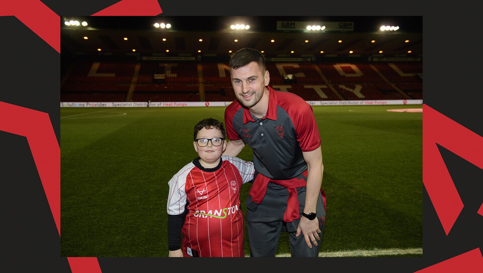 A matchday experience image from Lincoln City's home game against Blackpool.