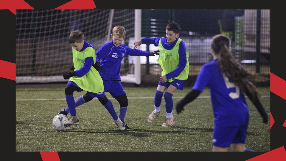 A matchday experience image from Lincoln City's home game against Blackpool.