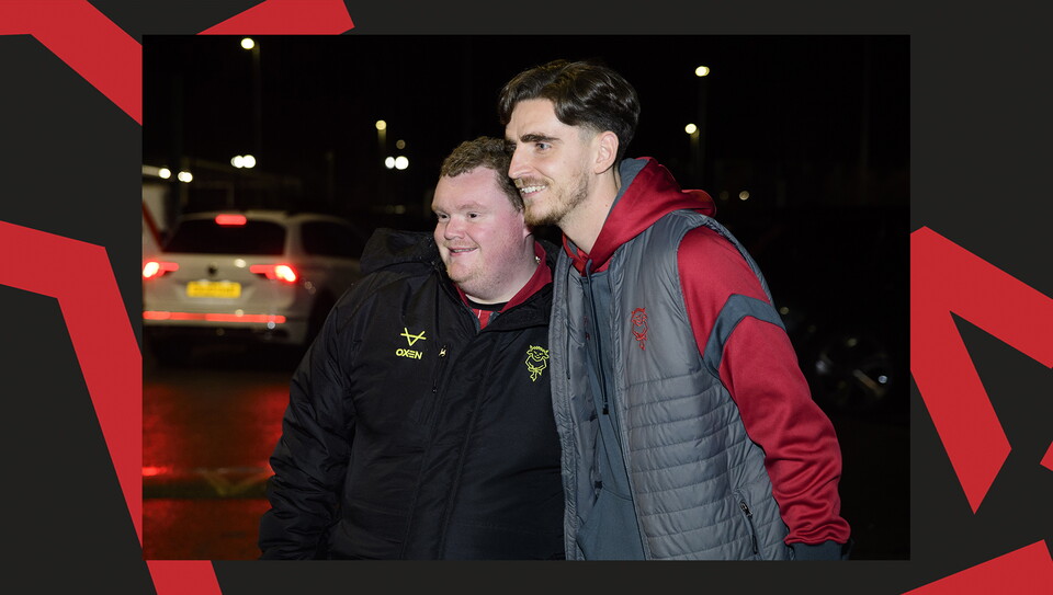 A fan image from City's home game against Blackpool at the LNER Stadium.