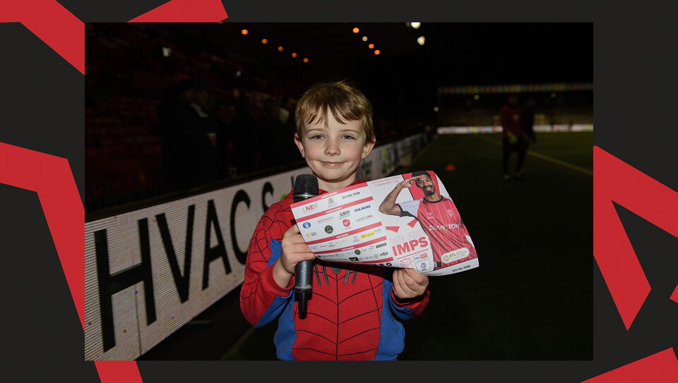 A fan image from City's home game against Blackpool at the LNER Stadium.