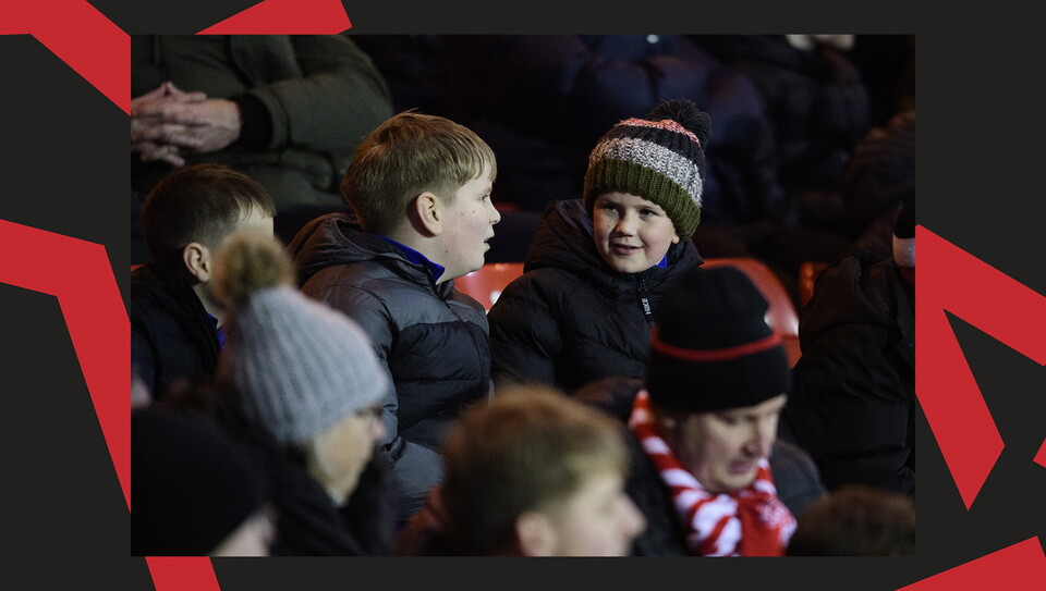 A fan image from City's home game against Blackpool at the LNER Stadium.