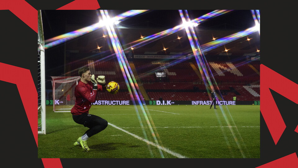 A match action image from Lincoln's home game against Bolton Wanderers