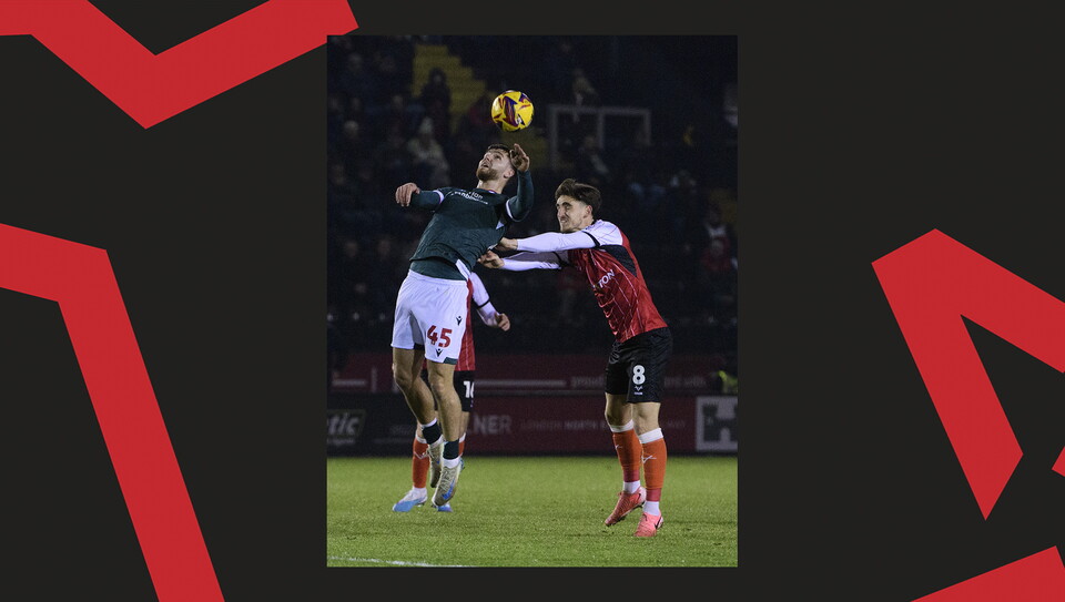 A match action image from Lincoln's home game against Bolton Wanderers