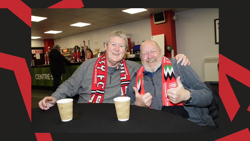 A fan image from Lincoln's home game against Bolton Wanderers