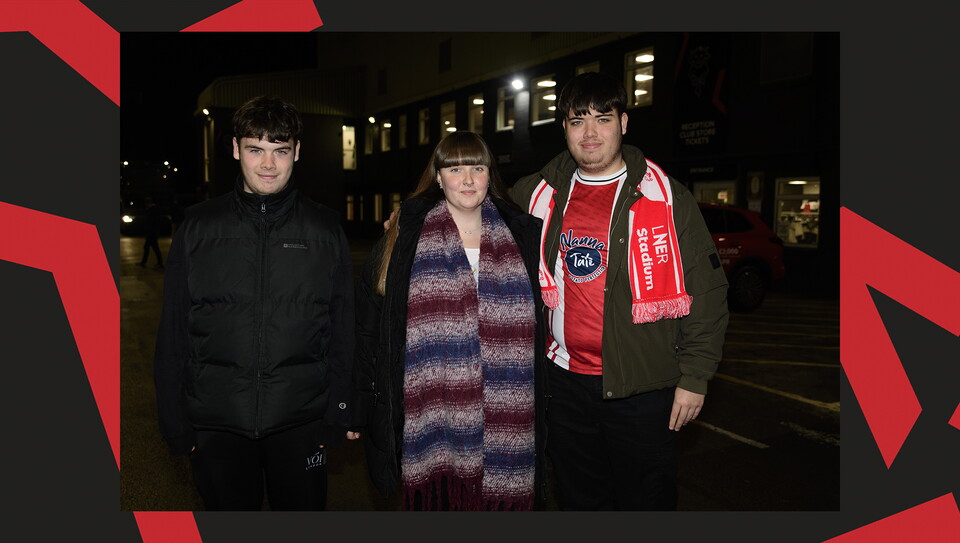 A fan image from Lincoln's home game against Bolton Wanderers