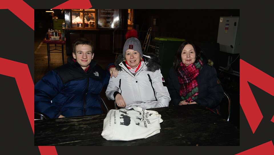 A fan image from Lincoln's home game against Bolton Wanderers